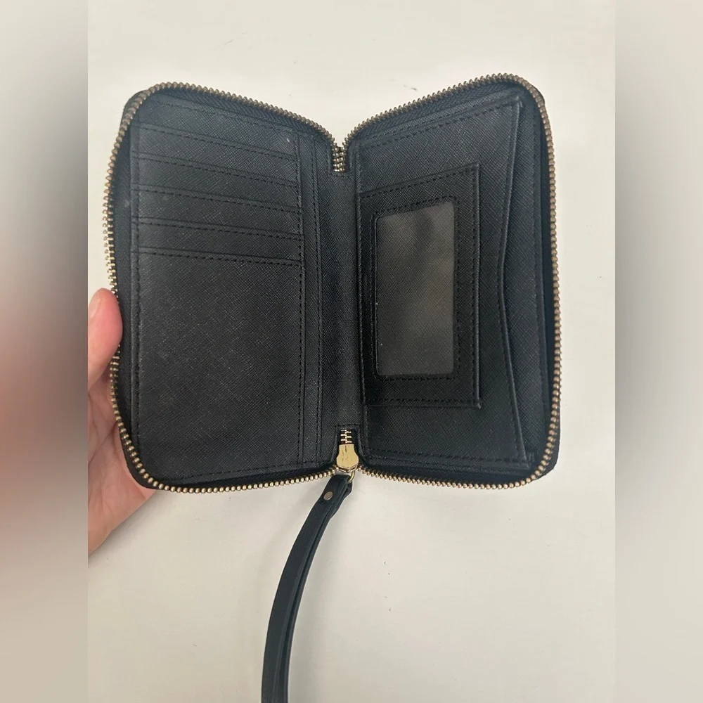 Fossil black leather